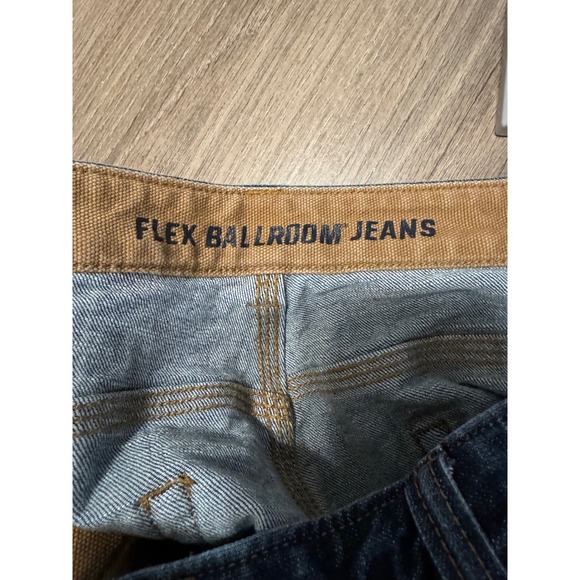 Duluth Trading Co Flex Ballroom Jeans Mens 40x32 Blue Denim Straight Leg Pants - Picture 5 of 12